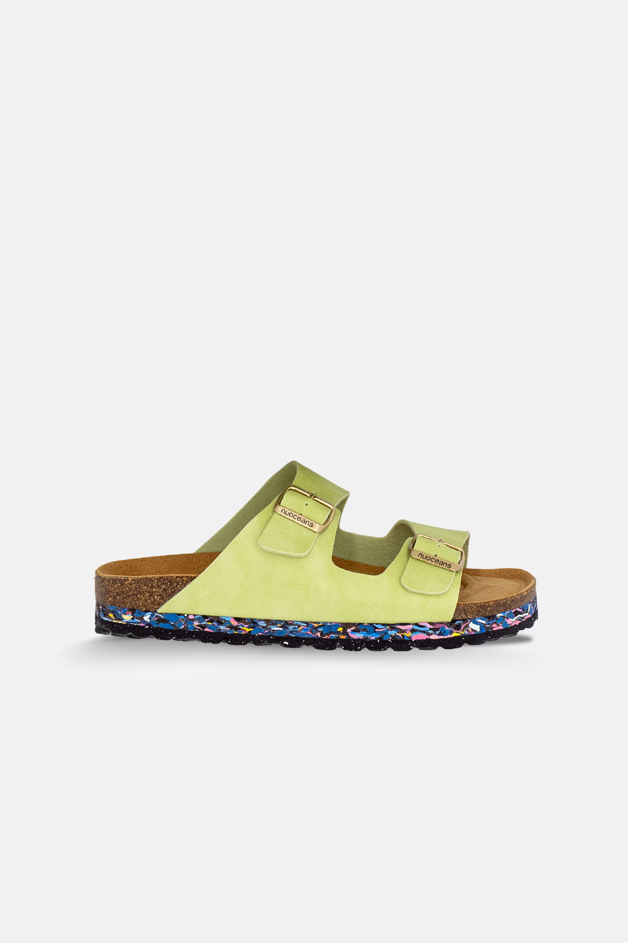 Nuoceans Herren vegan Sandalen Matcha Gr&Atilde;&frac14;n