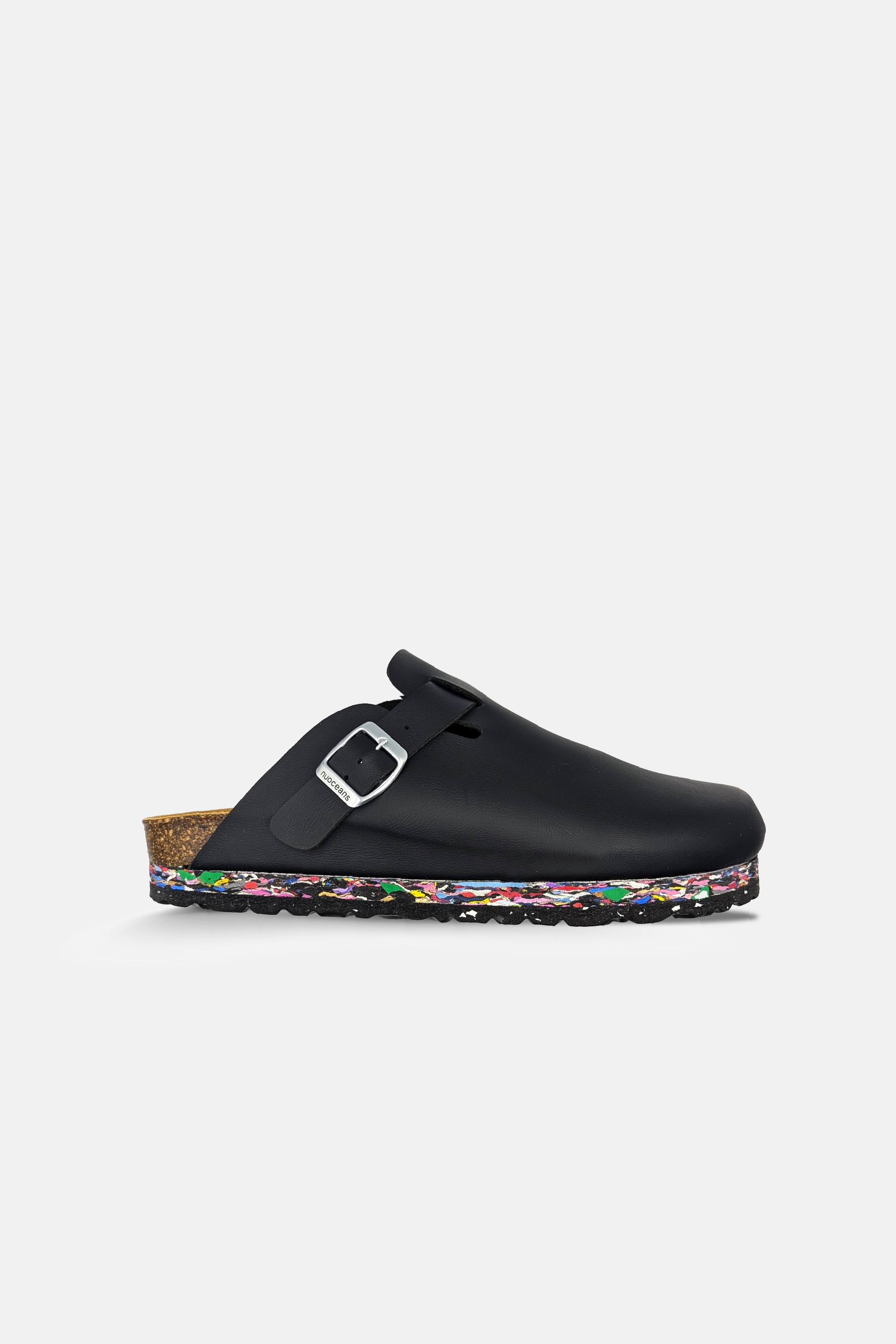Nuoceans Herren vegan Clogs Nightfall Schwarz