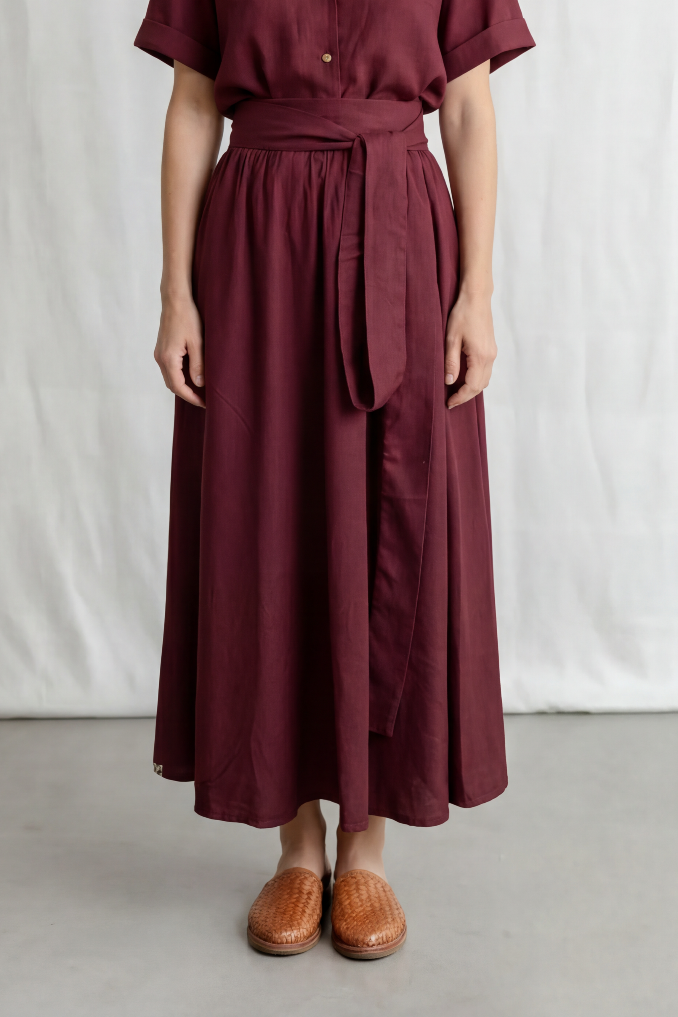 Jyoti - Fair Works womens vegan Skirt Sarit Grape