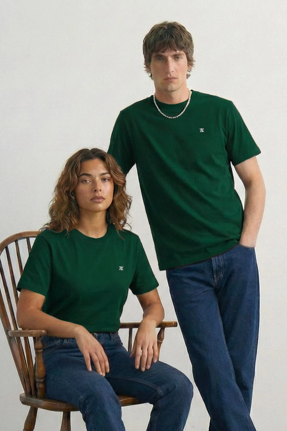 ZÃ¨ta men vegan T-Shirt Unisex ForÃªt Green