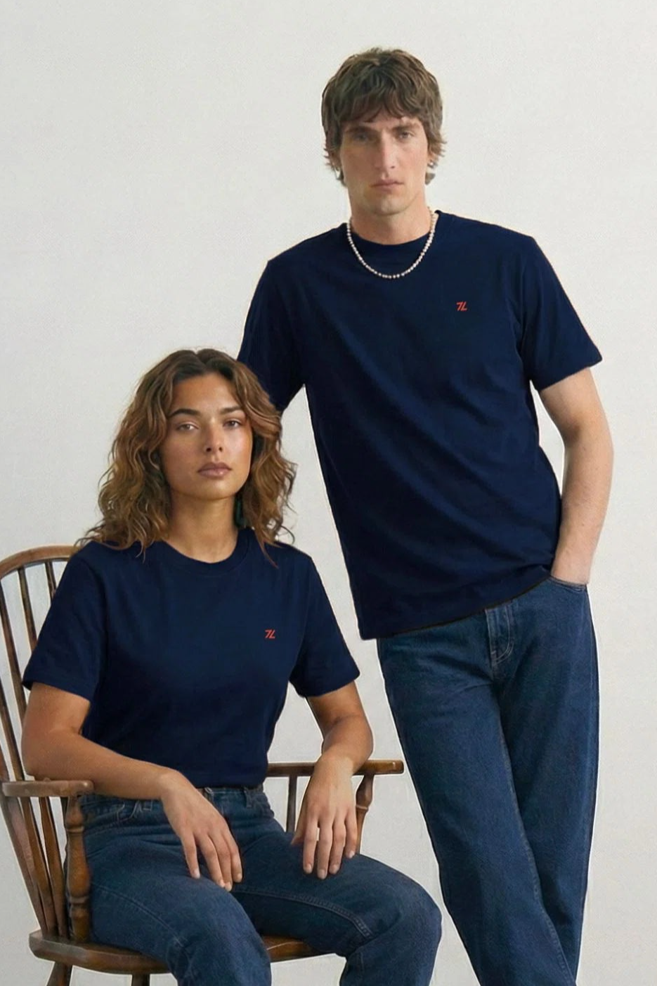 ZÃ¨ta men vegan T-Shirt Unisex Navy Blue