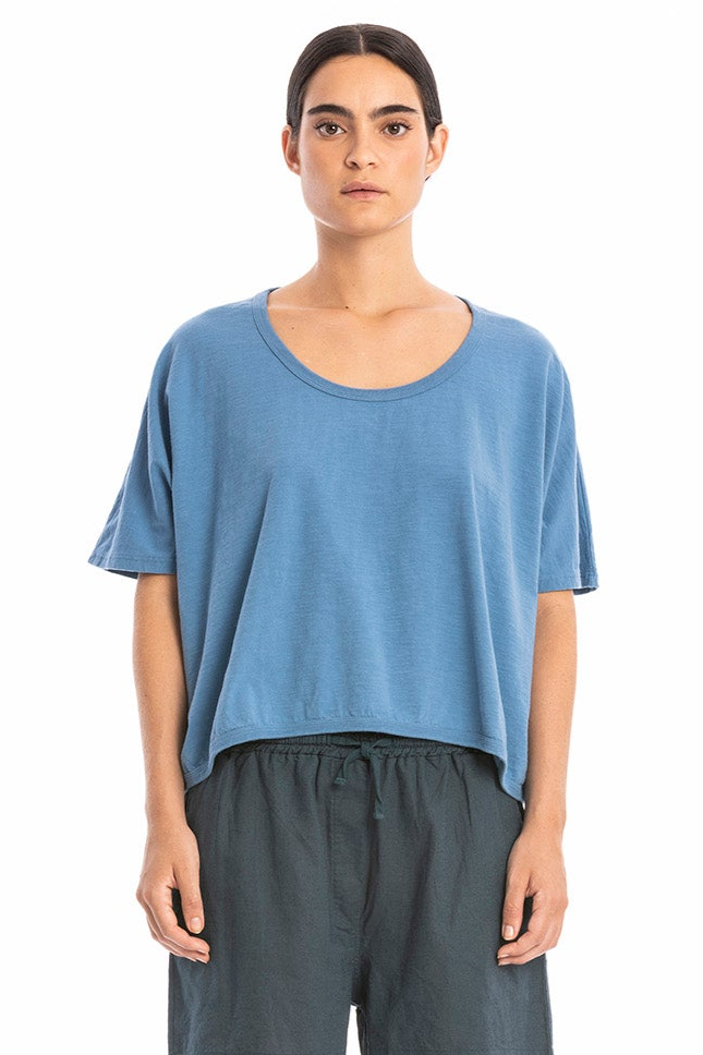 RAVENS VIEW IBIZA Damen vegan Oberes Quadrat Maui Blau