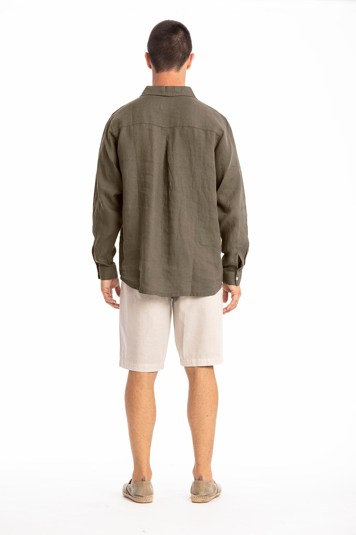 RAVENS VIEW IBIZA men vegan Shirt Alain Bison Brown