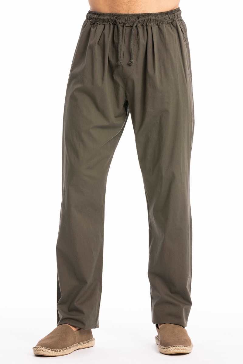 RAVENS VIEW IBIZA men vegan Pants Kenzo Bison Brown