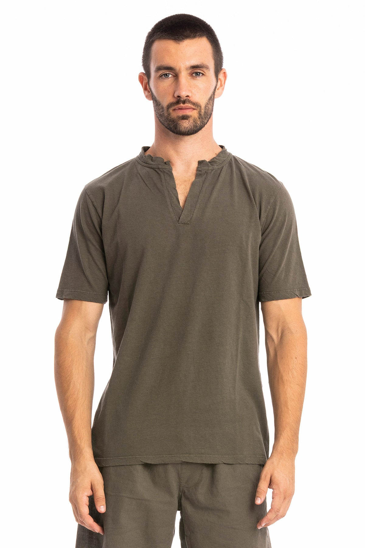 RAVENS VIEW IBIZA Herren vegan T-Shirt Cruise Bison Braun