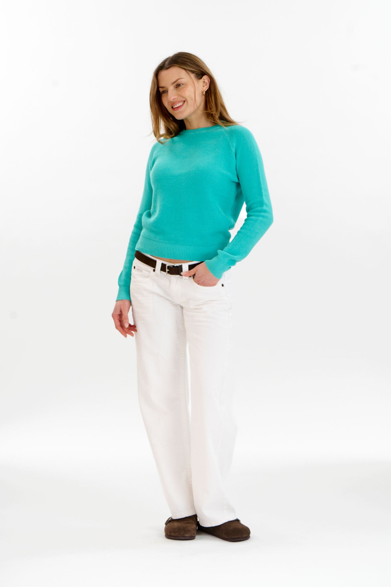 KOMODO womens vegan Jumper Women Fog Cyan