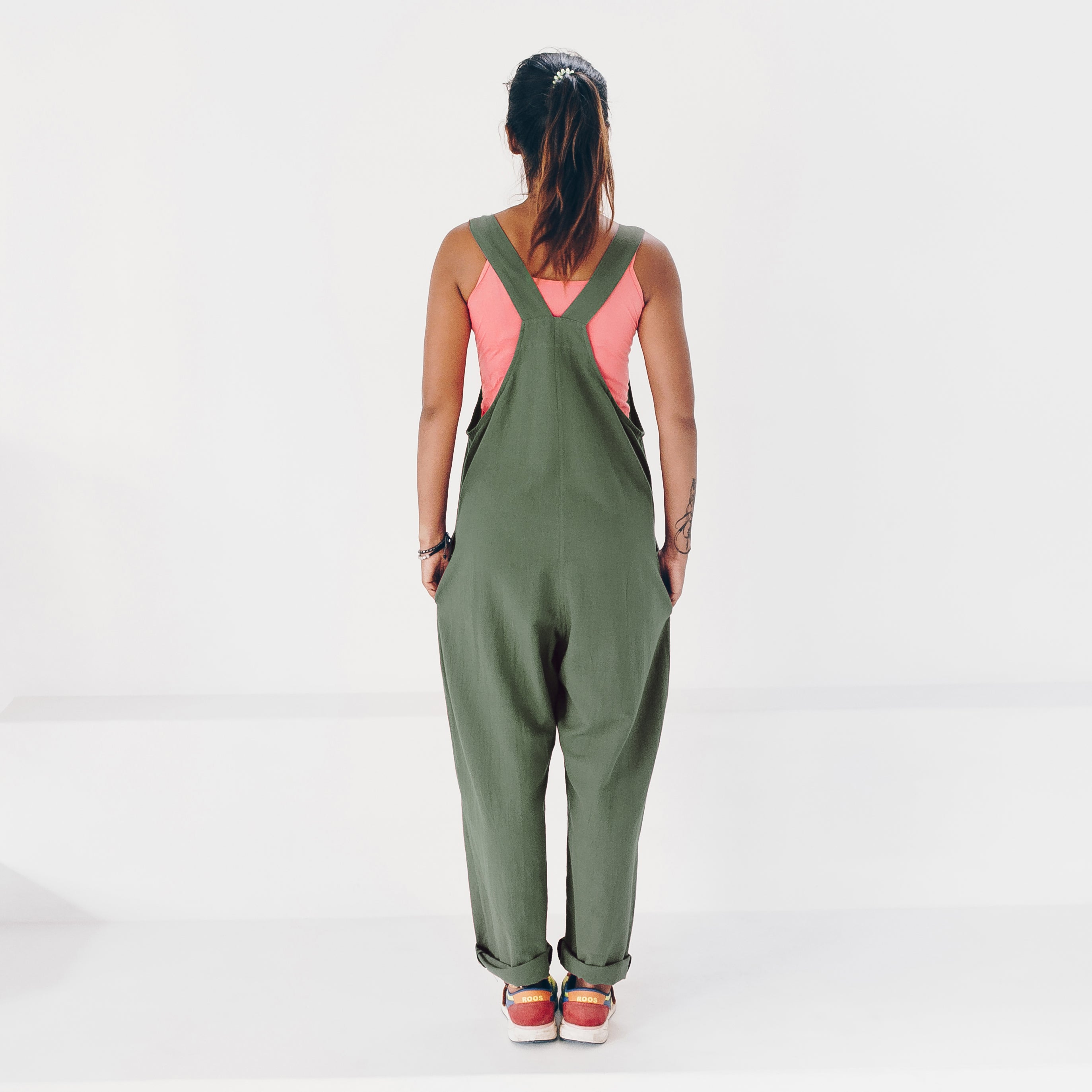 The Driftwood Tales womens vegan Jumpsuit Sage Green