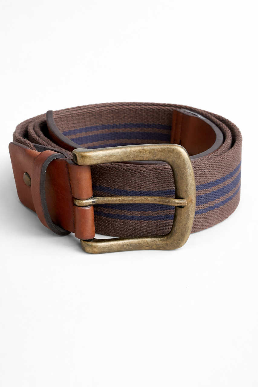 Solari Milano Herren vegan Gürtel Mascagni Braun/ Blau