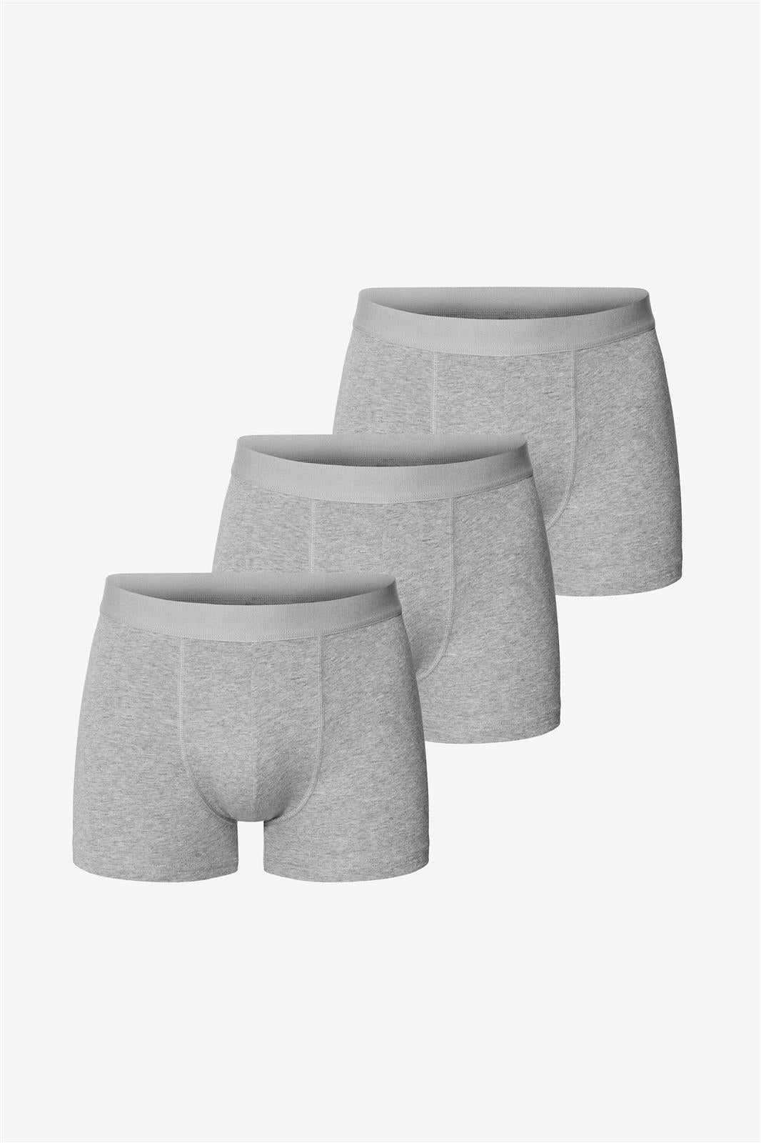 Bread & Boxers men vegan Multipack 3x Boxer Briefs Grey Melange
