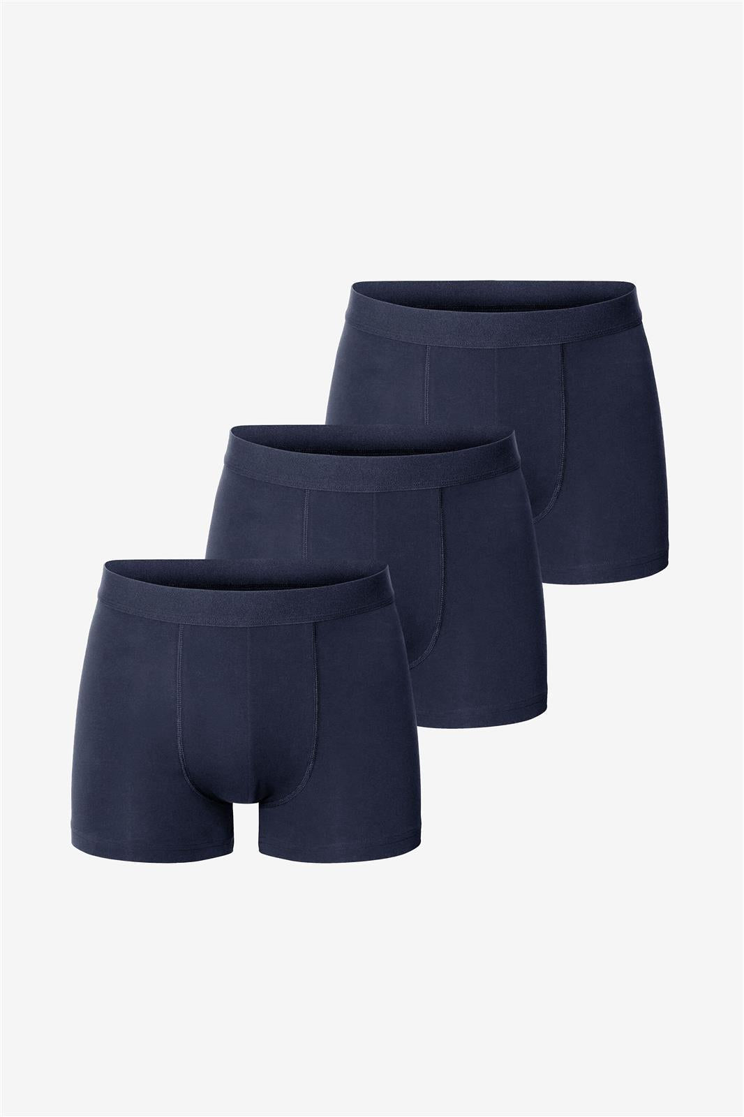 Bread & Boxers men vegan Multipack 3x Boxer Briefs Dark Navy