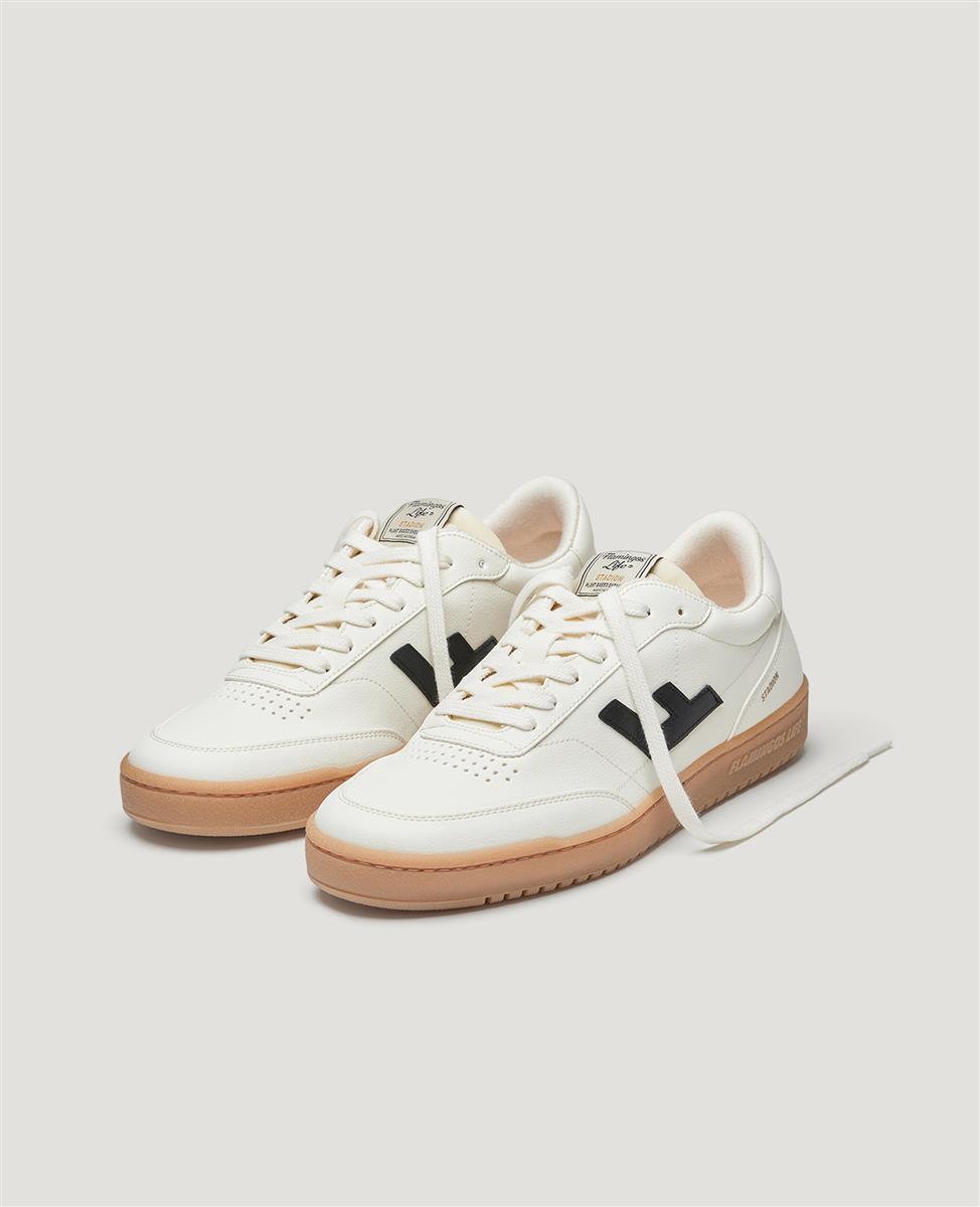 Flamingos Life men vegan Sneakers Stadion Pearl Black Naturale