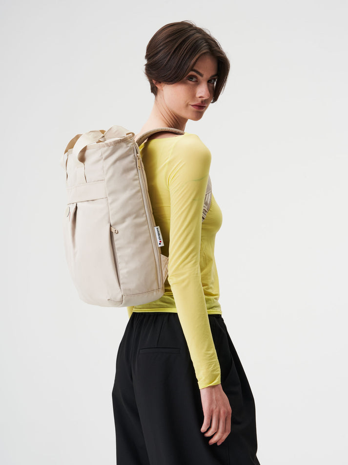 pinqponq womens vegan Backpack Komo Cliff Beige