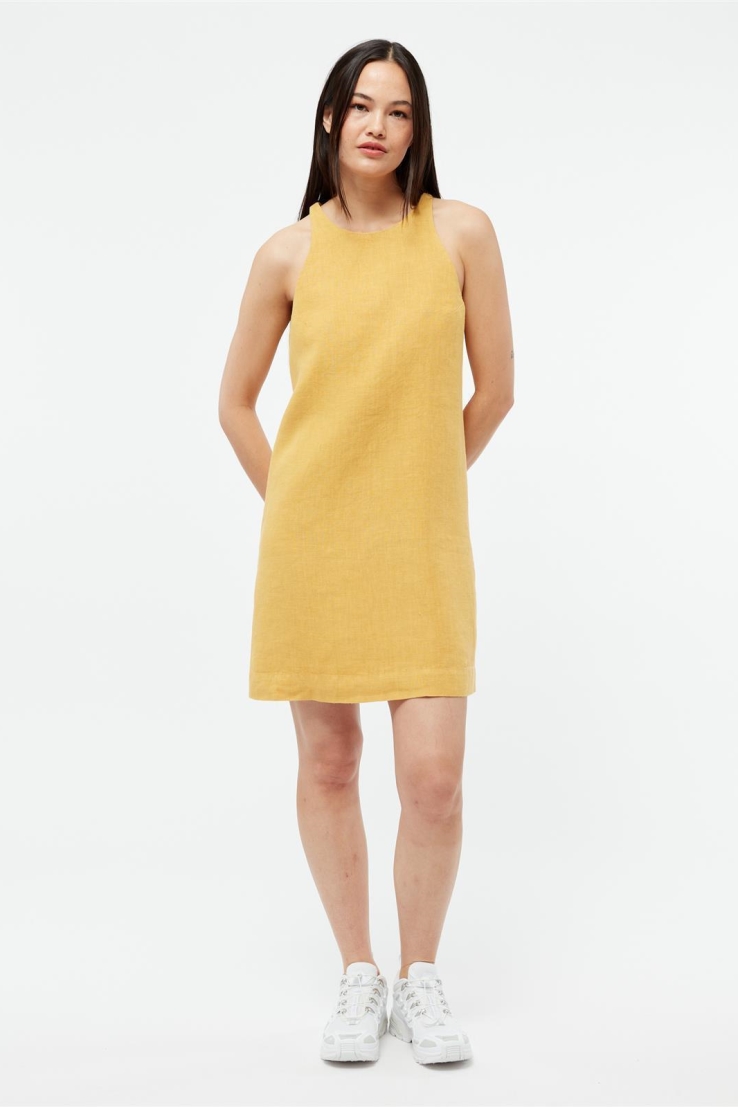 Givn Damen vegan Kleid Yuna Faded Gold
