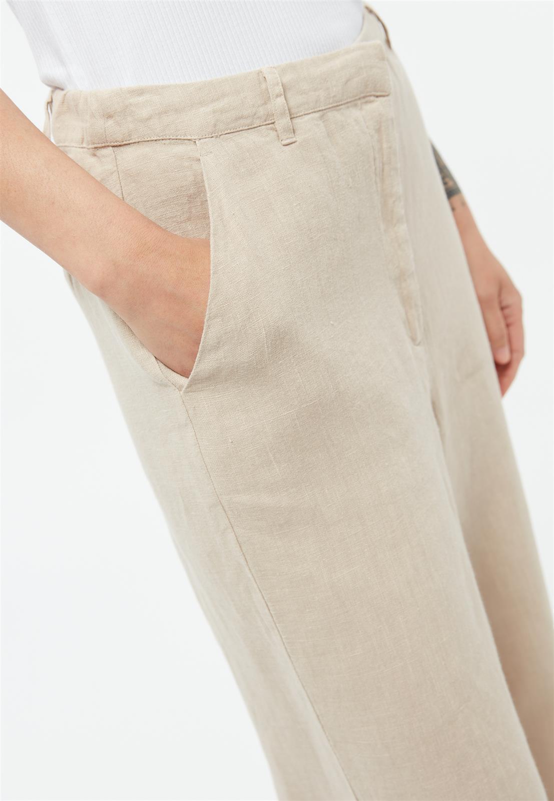 Givn womens vegan Pants Beatrice Oat Beige