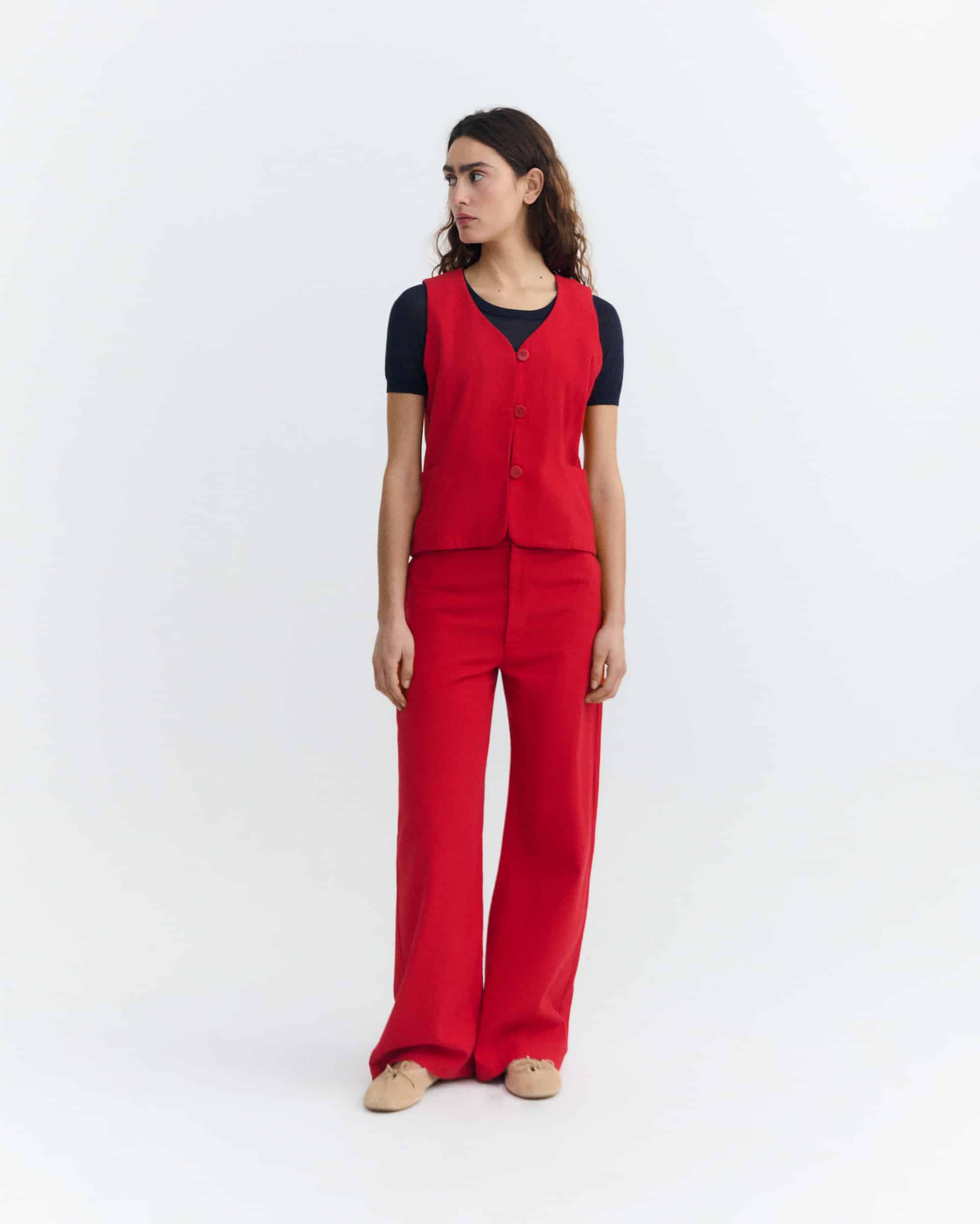 Thinking MU womens vegan Pants Karina Cavel Red