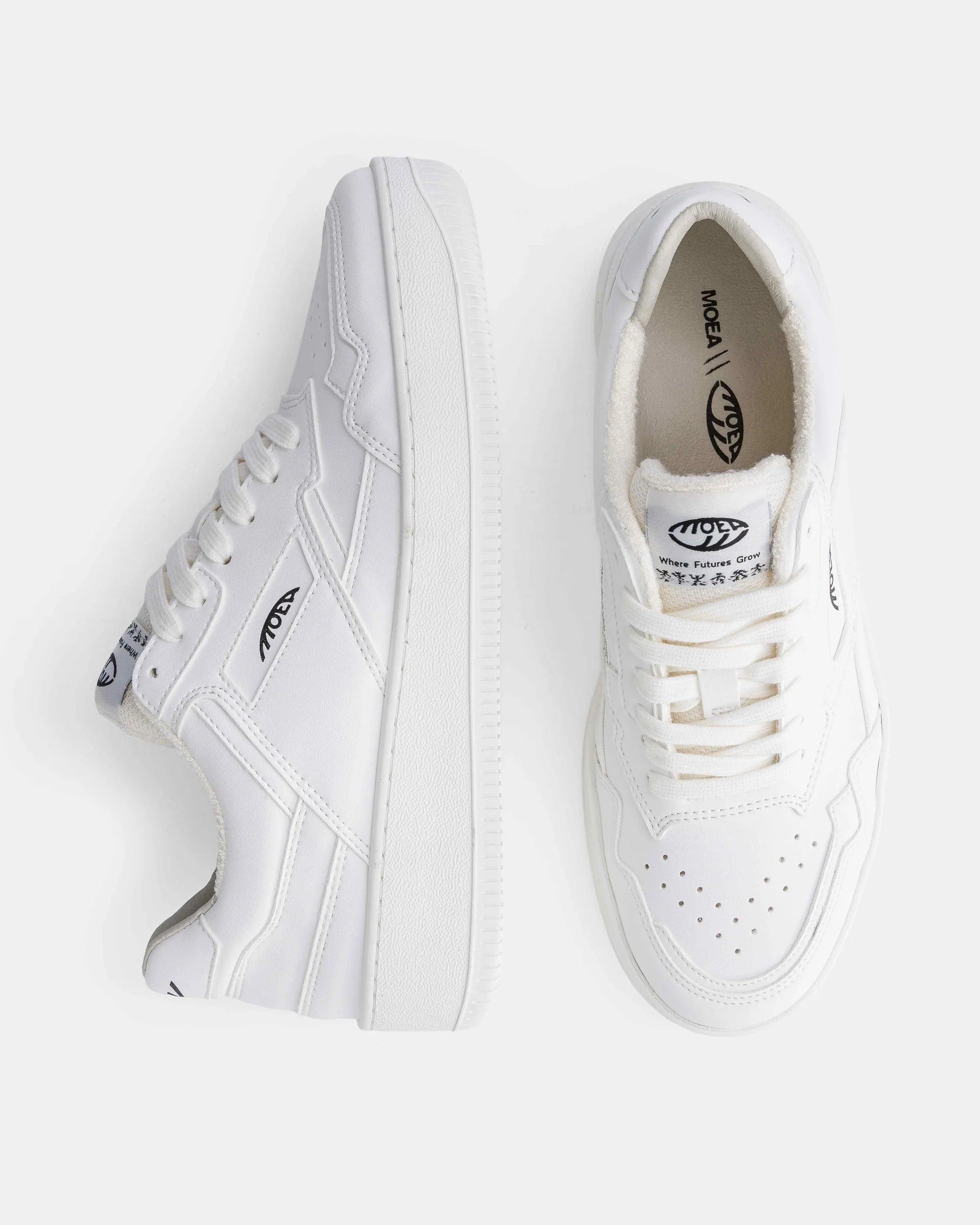MoEa men vegan Sneakers Origin Full White