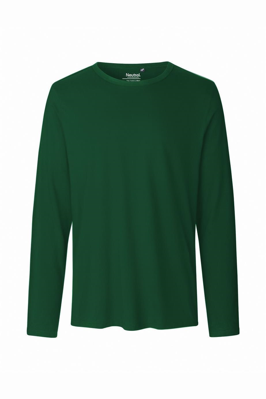 Neutral men vegan Longsleeve Classic Bottle Green