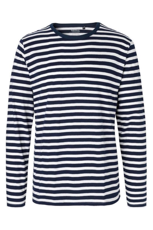 Neutral men vegan Longsleeve White Navy