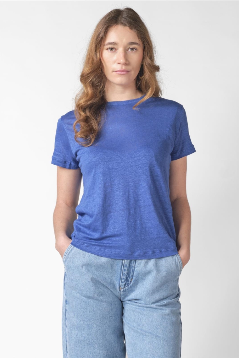 Klitm&Atilde;&cedil;ller Damen vegan T-Shirt Rikke Surf Blau