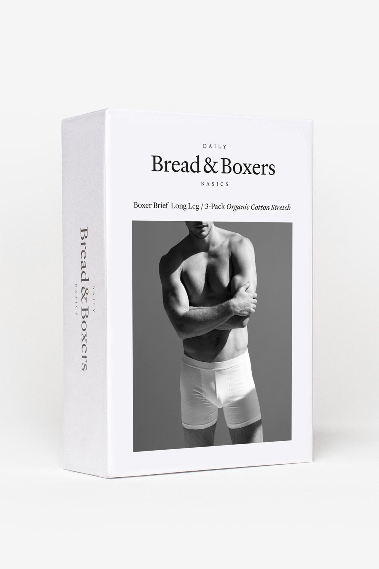 Bread & Boxers men vegan Multipack 3x Boxer Briefs Extra Long Black
