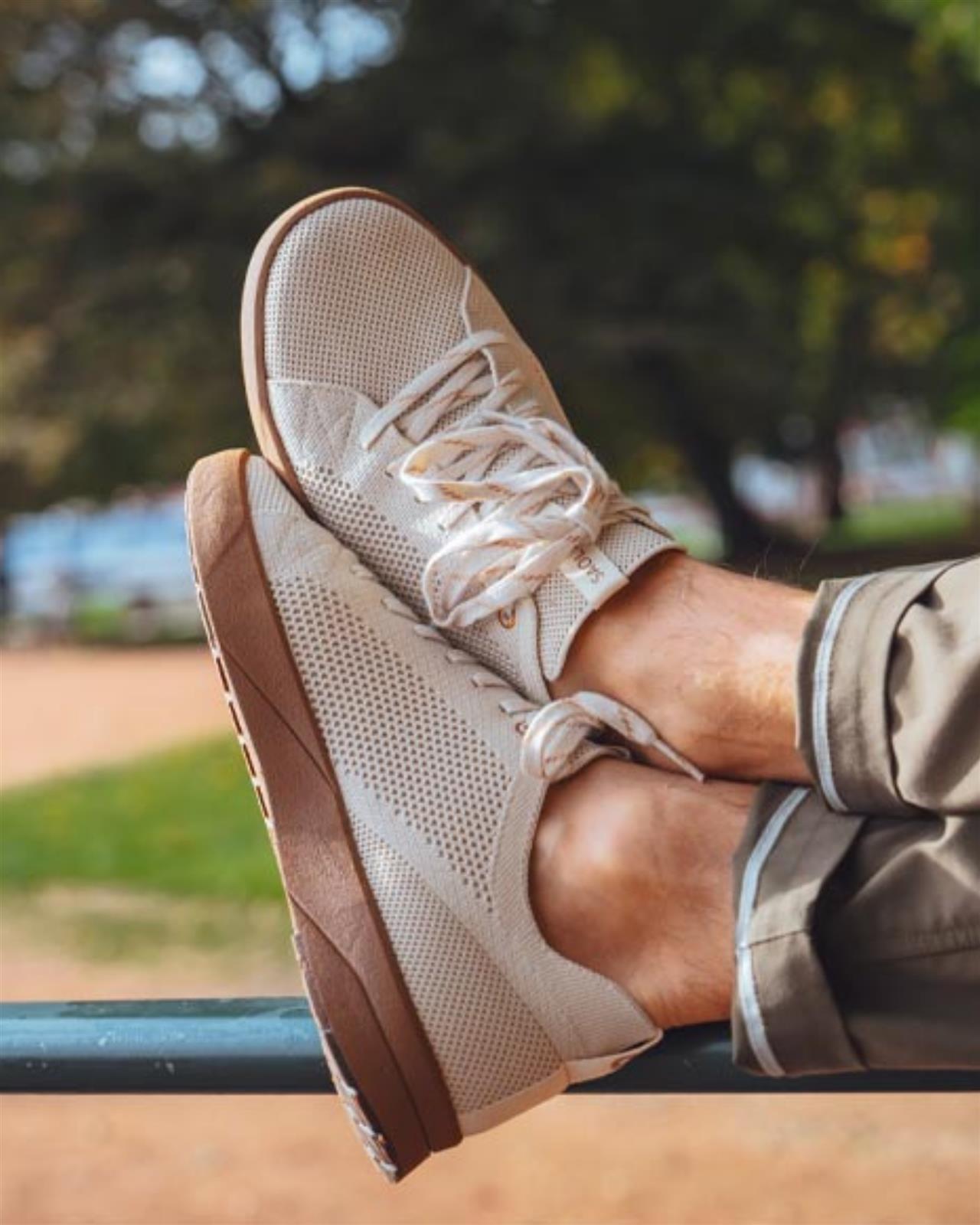 SAOLA men vegan Sneakers Cannon Knit 2.0 Dune