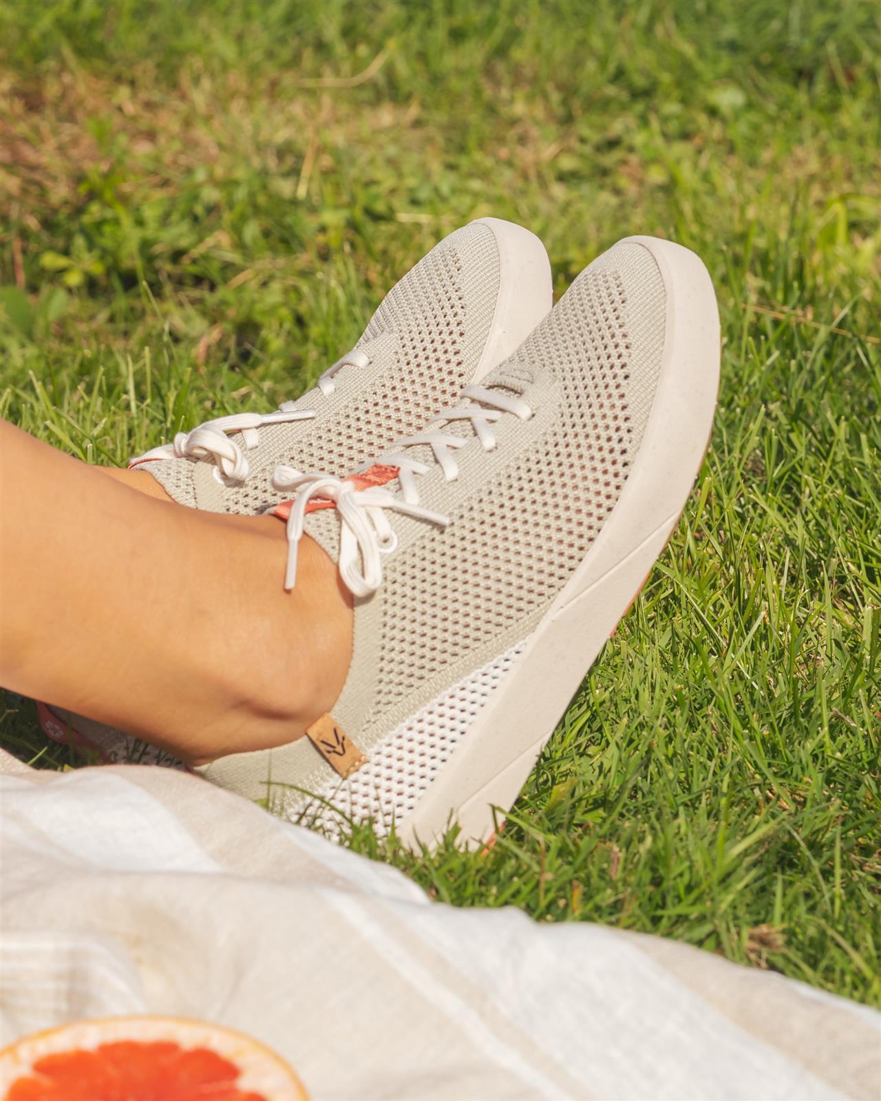 SAOLA womens vegan Sneakers Ezo Faded Green