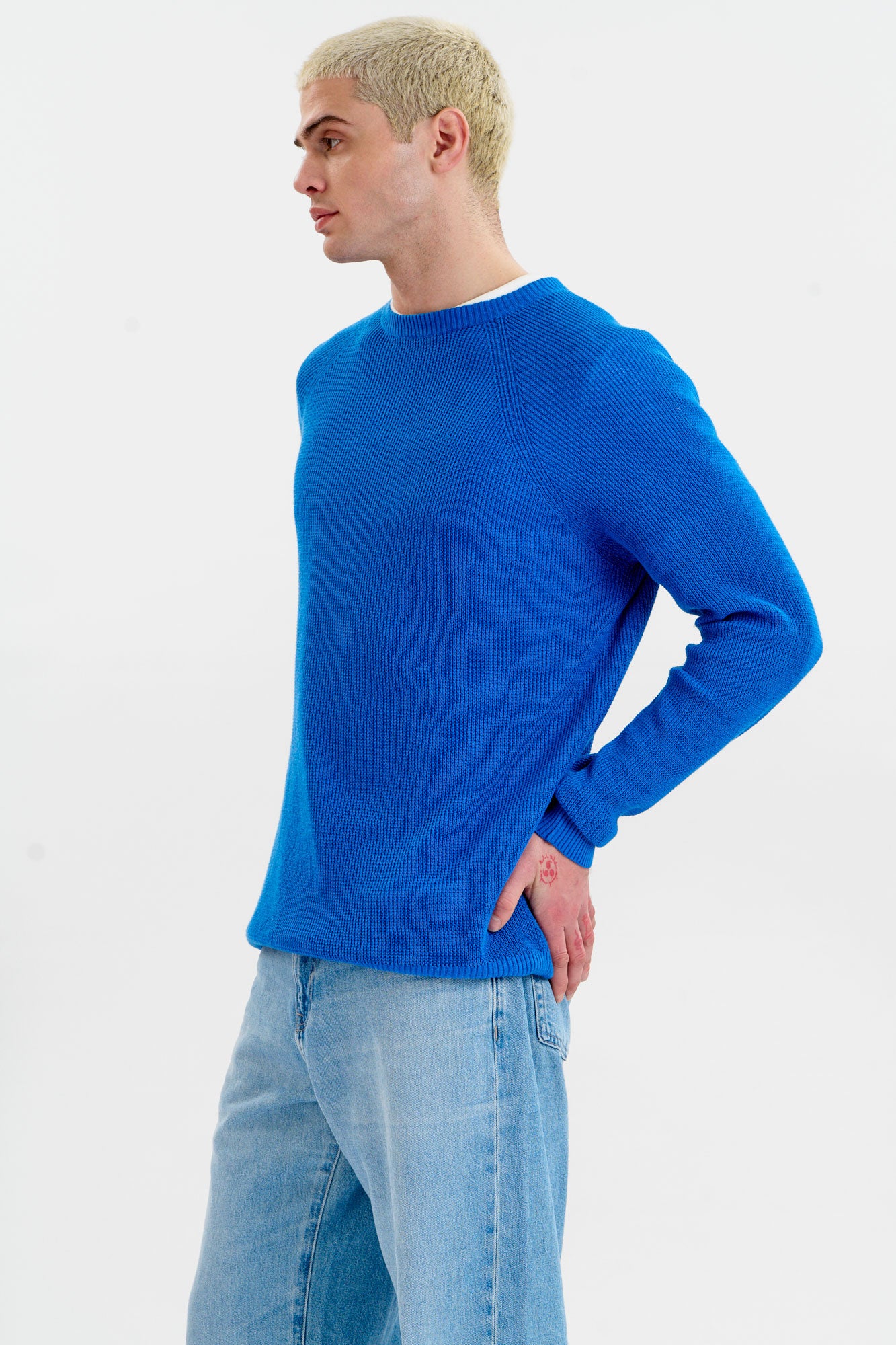 KOMODO men vegan Jumper Men Fog Blue