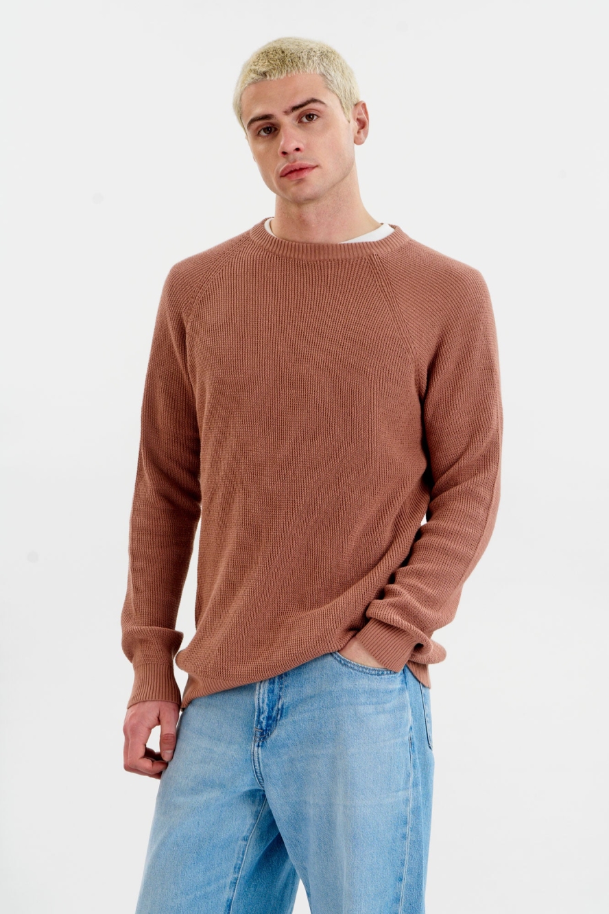 KOMODO Herren vegan Jumper Herren Nebel Kaffee