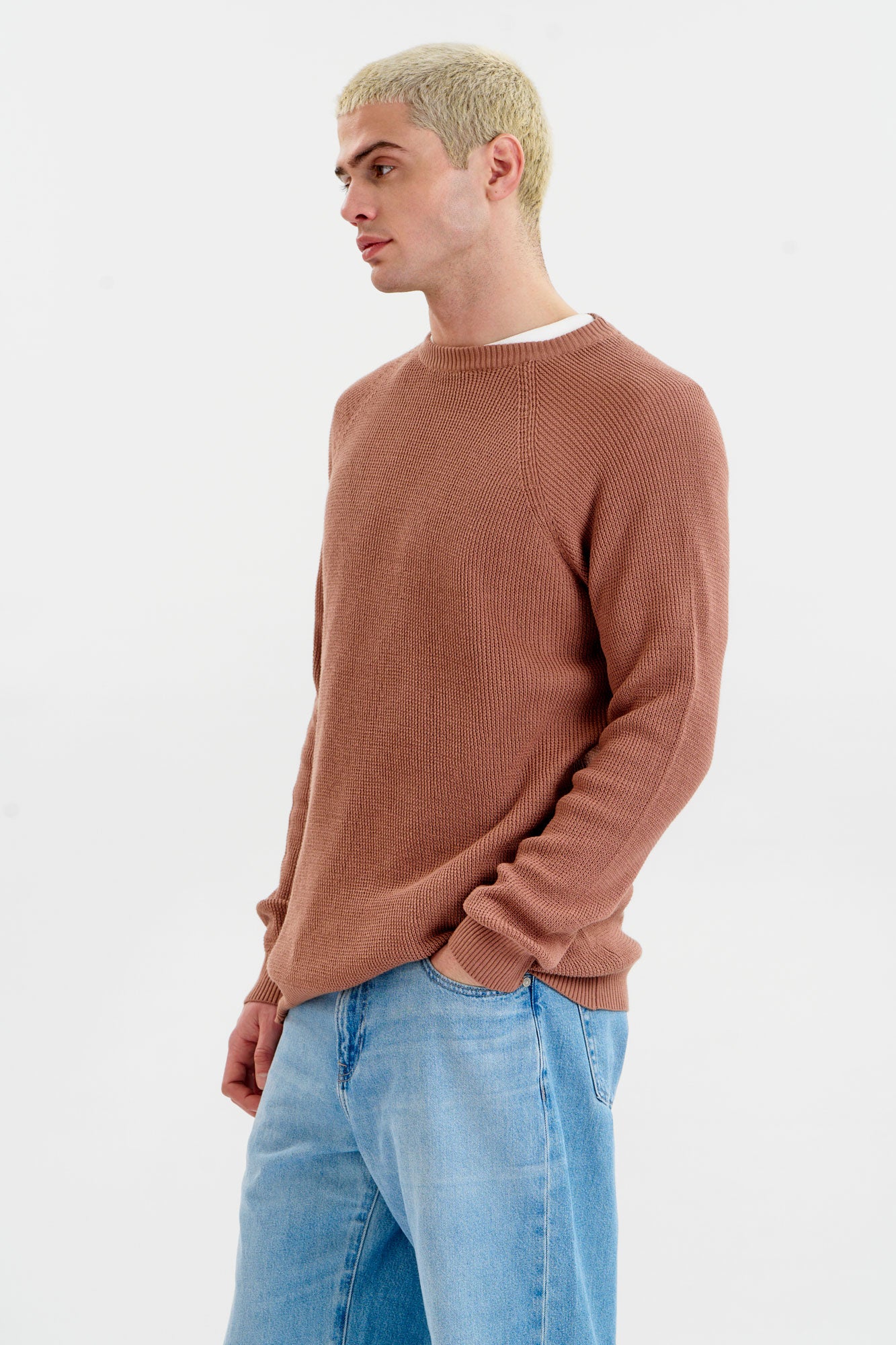 KOMODO men vegan Jumper Men Fog Coffee