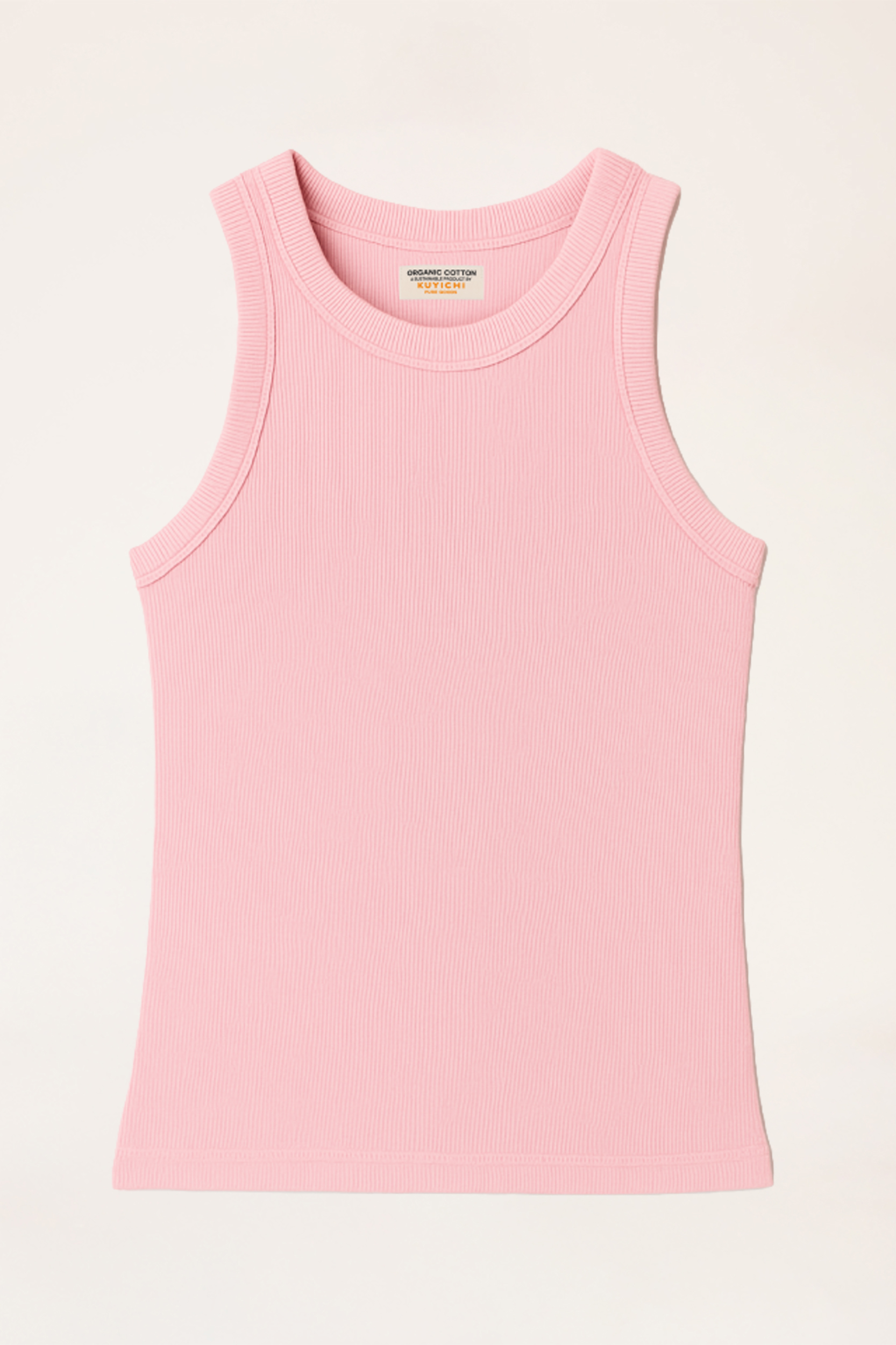 Kuyichi womens vegan Tank Top Romy Rib Dusty Pink