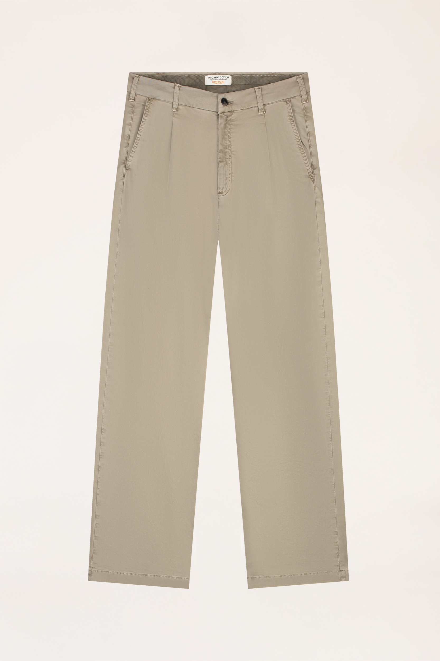 Kuyichi Herren vegan Hose Chino Harry Loose Beige