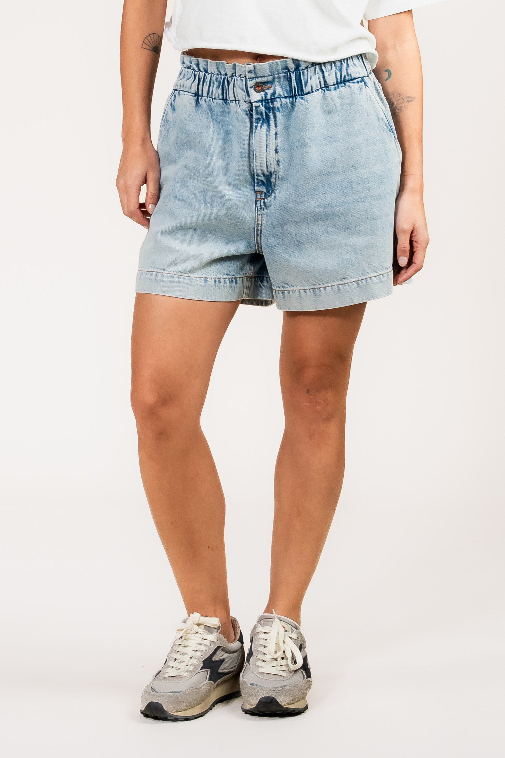 Kuyichi Damen vegan Denim Shorts Sophie Blue Bolt