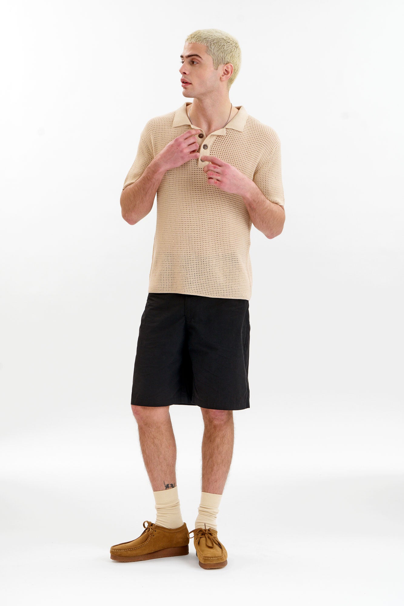 KOMODO men vegan Polo Oliver Knit Cream