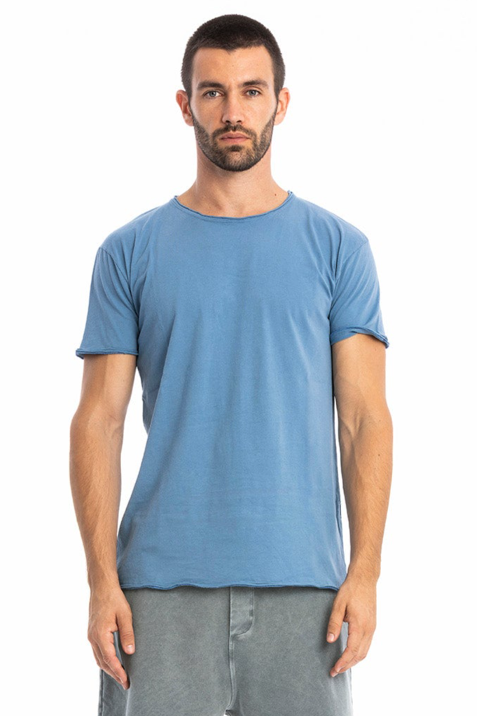 RAVENS VIEW IBIZA Herren vegan T-Shirt Rund Wild Maui Blau