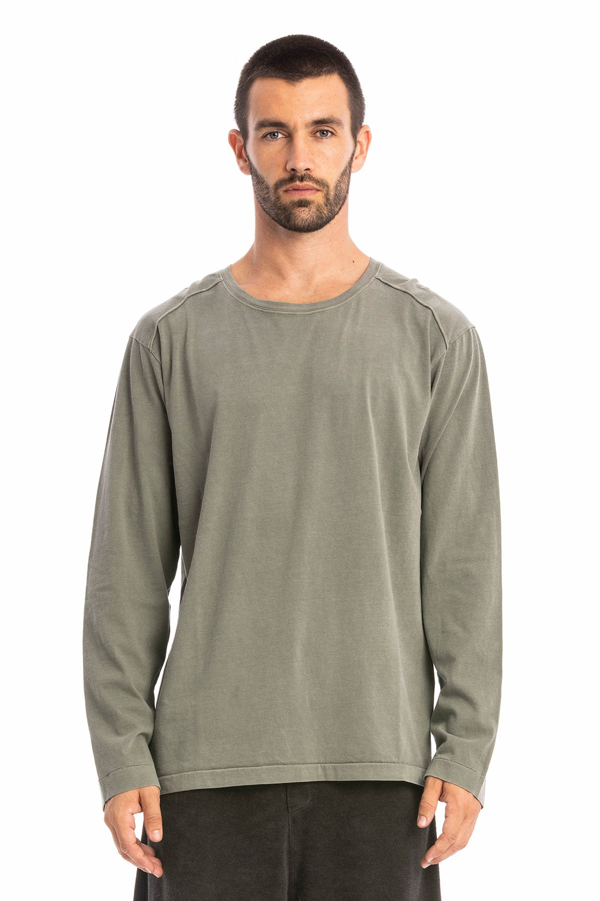RAVENS VIEW IBIZA Herren vegan T-Shirt Terra Ls Dust Olive