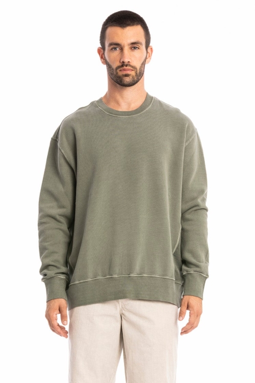 RAVENS VIEW IBIZA Herren vegan Pullover Mistral Dust Olive