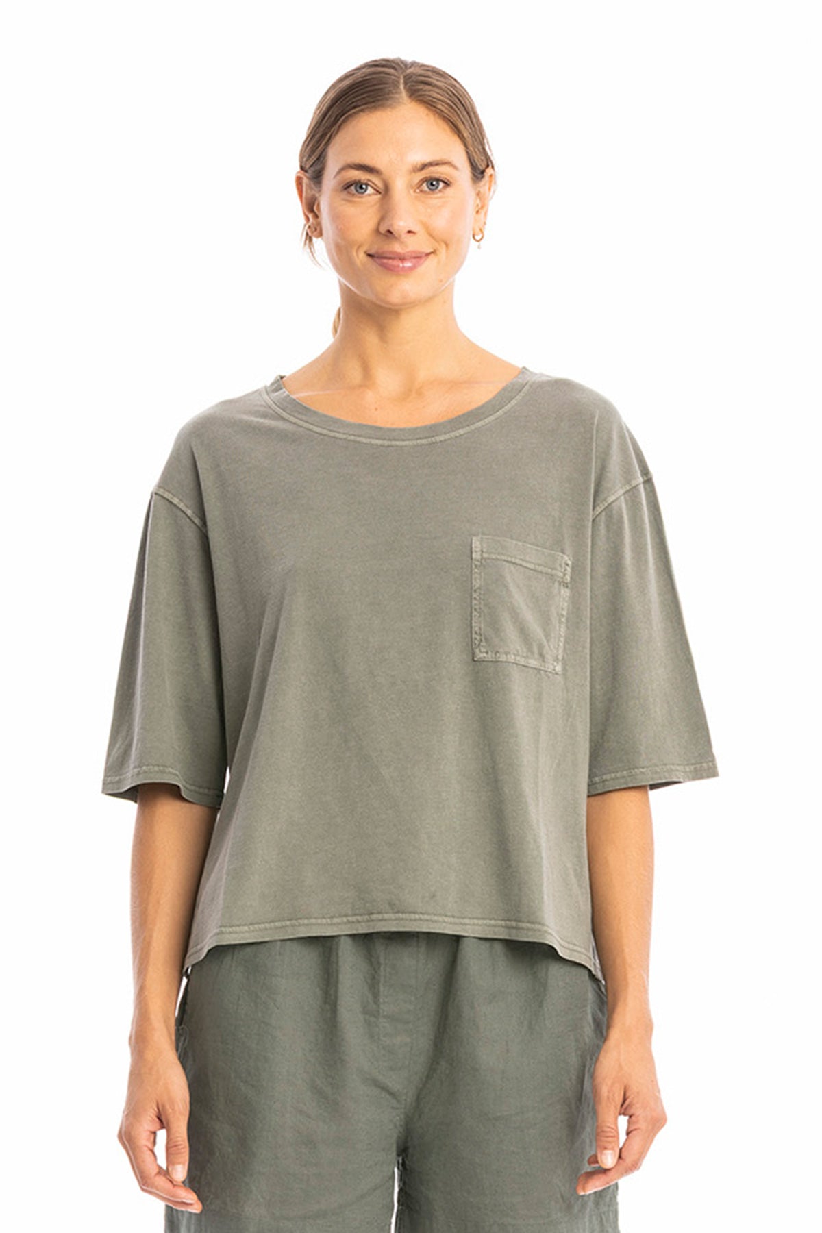 RAVENS VIEW IBIZA Damen vegan Oberteil Riviera Dust Olive