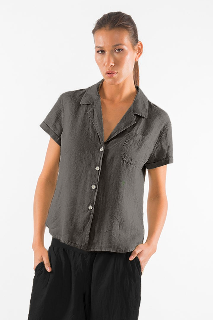 RAVENS VIEW IBIZA womens vegan Shirt Elly Anthracite