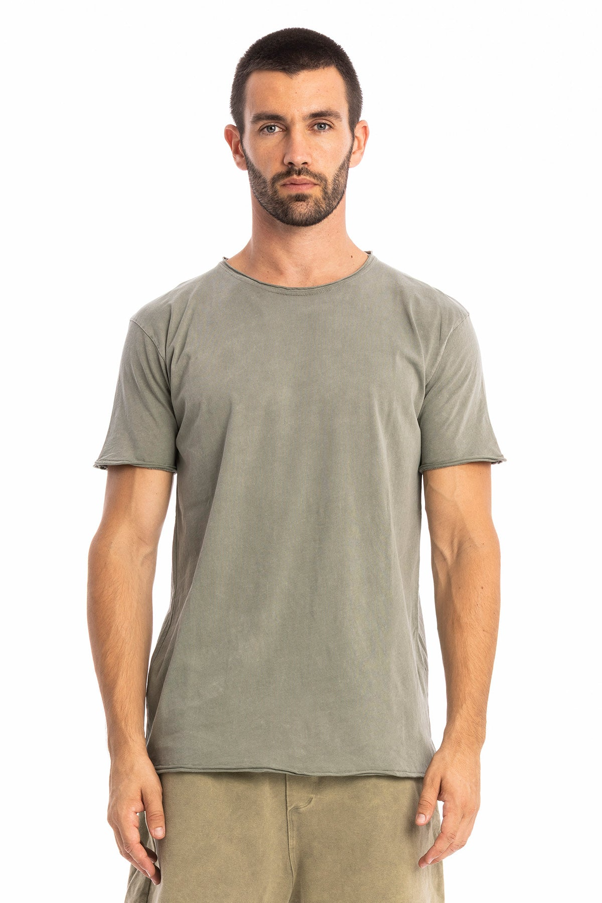 RAVENS VIEW IBIZA Herren vegan T-Shirt Round Wild Dust Olive