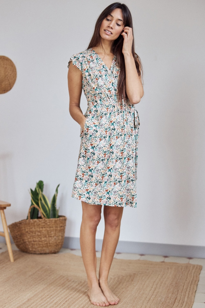 TWOTHIRDS womens vegan Dress Ankoko Medium Flower