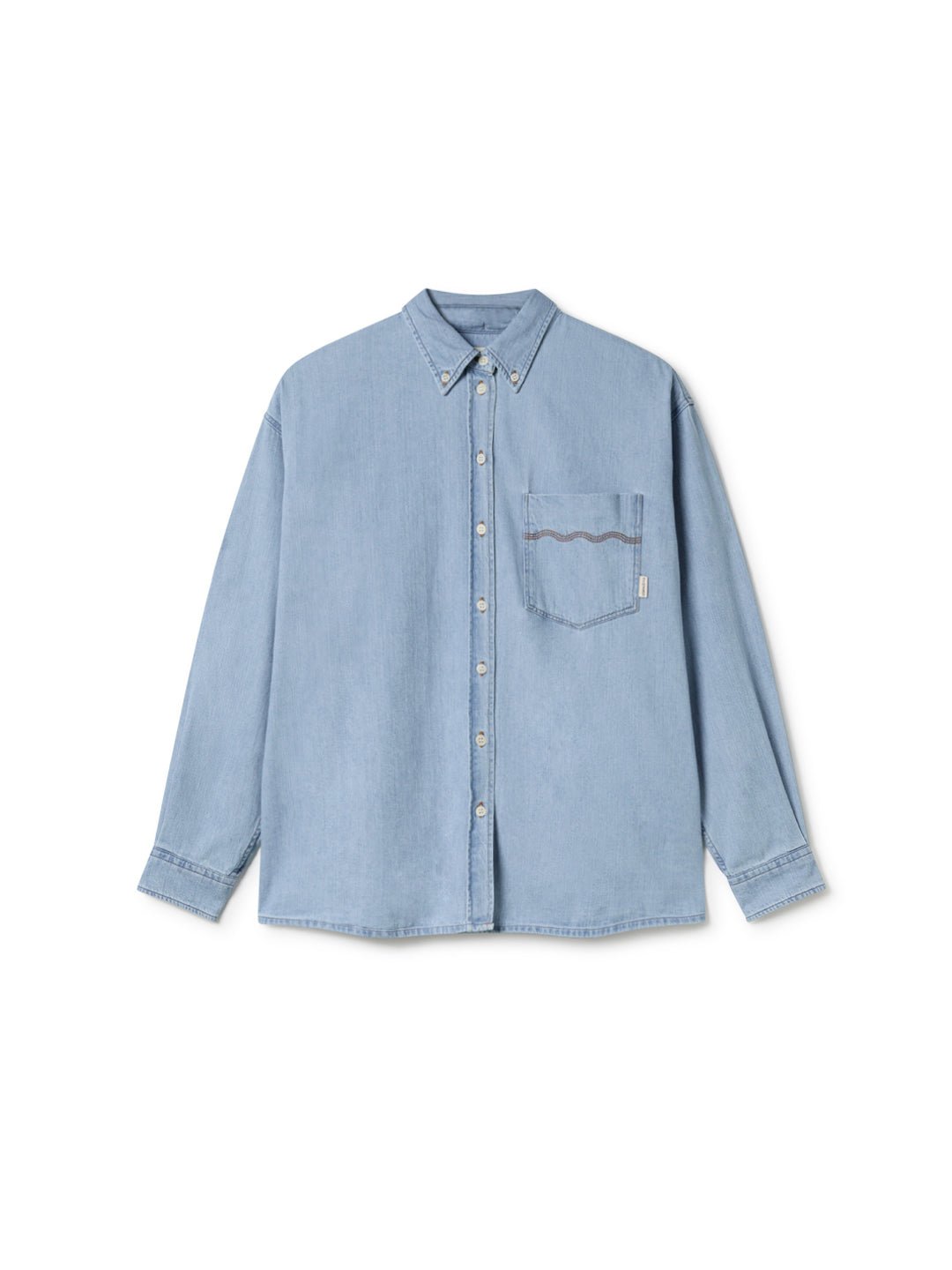 TWOTHIRDS womens vegan Overshirt Breaksea Fresh Blue