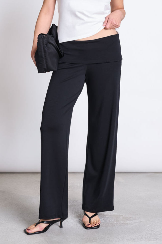 JAN N JUNE JAN 'N JUNE Damen vegan Leggings Foldover Naro Schwarz