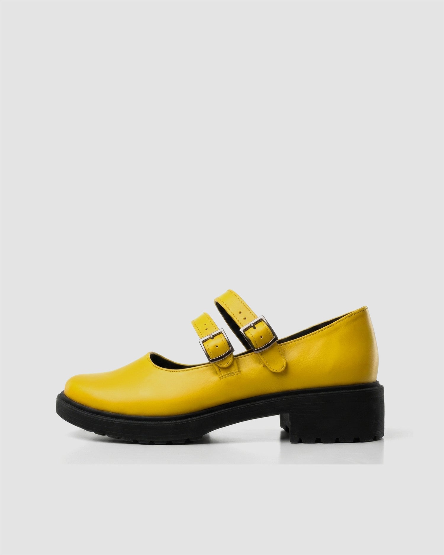 BOHEMA womens vegan Ballerinas Mary Jane Twin Yellow