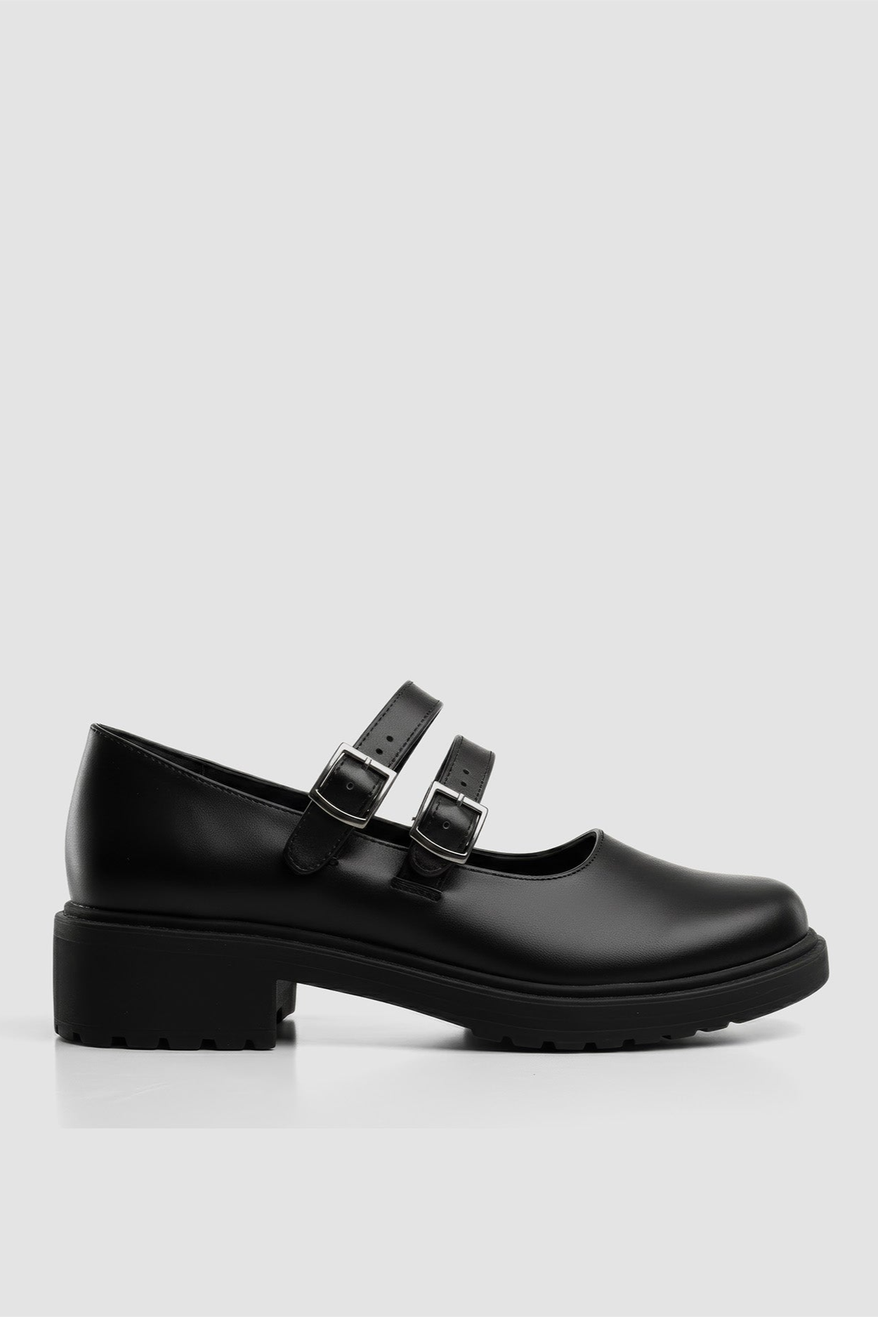BOHEMA womens vegan Ballerinas Mary Jane Twin Black