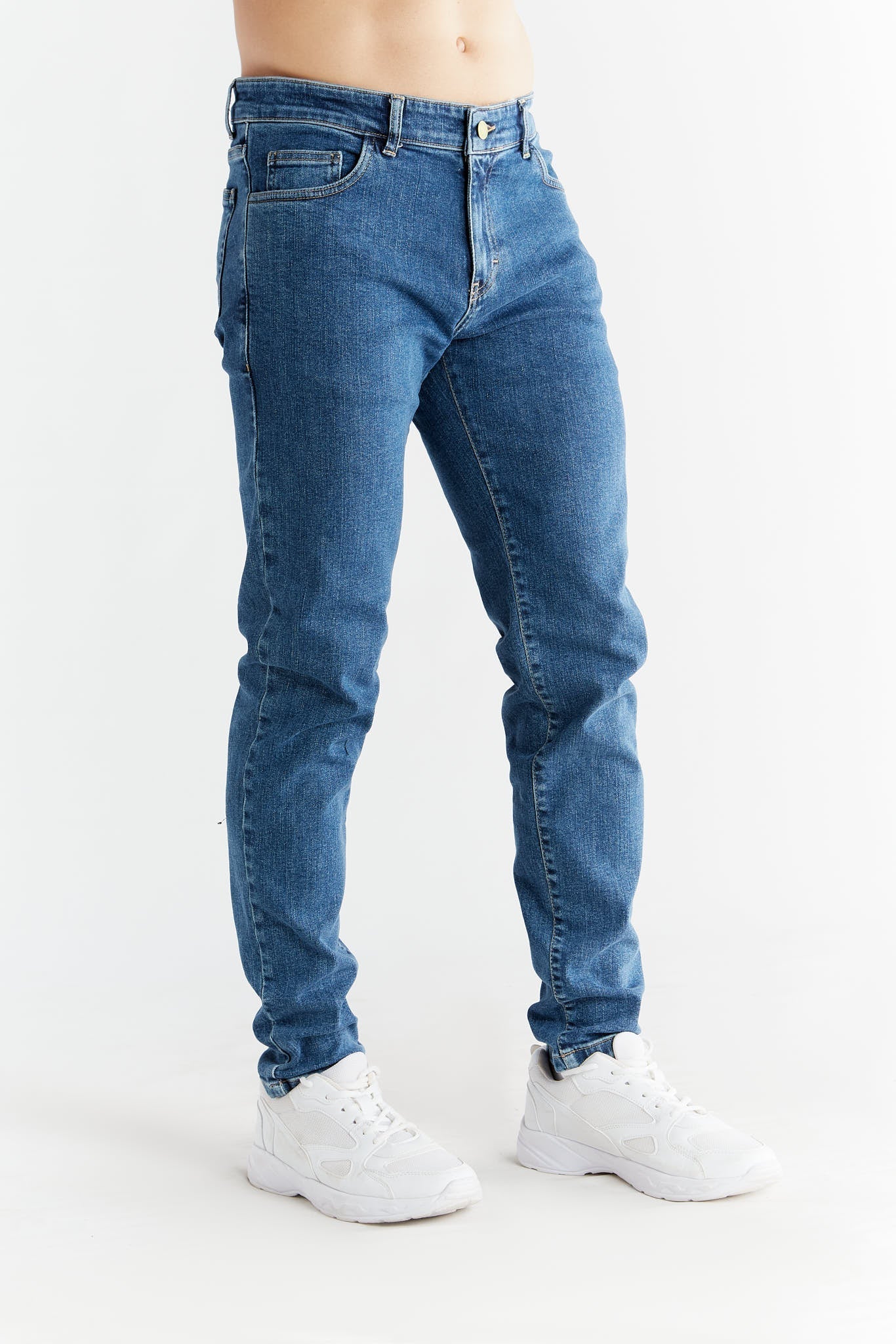 Evermind men vegan Jeans Slim Fit Lapis Blue
