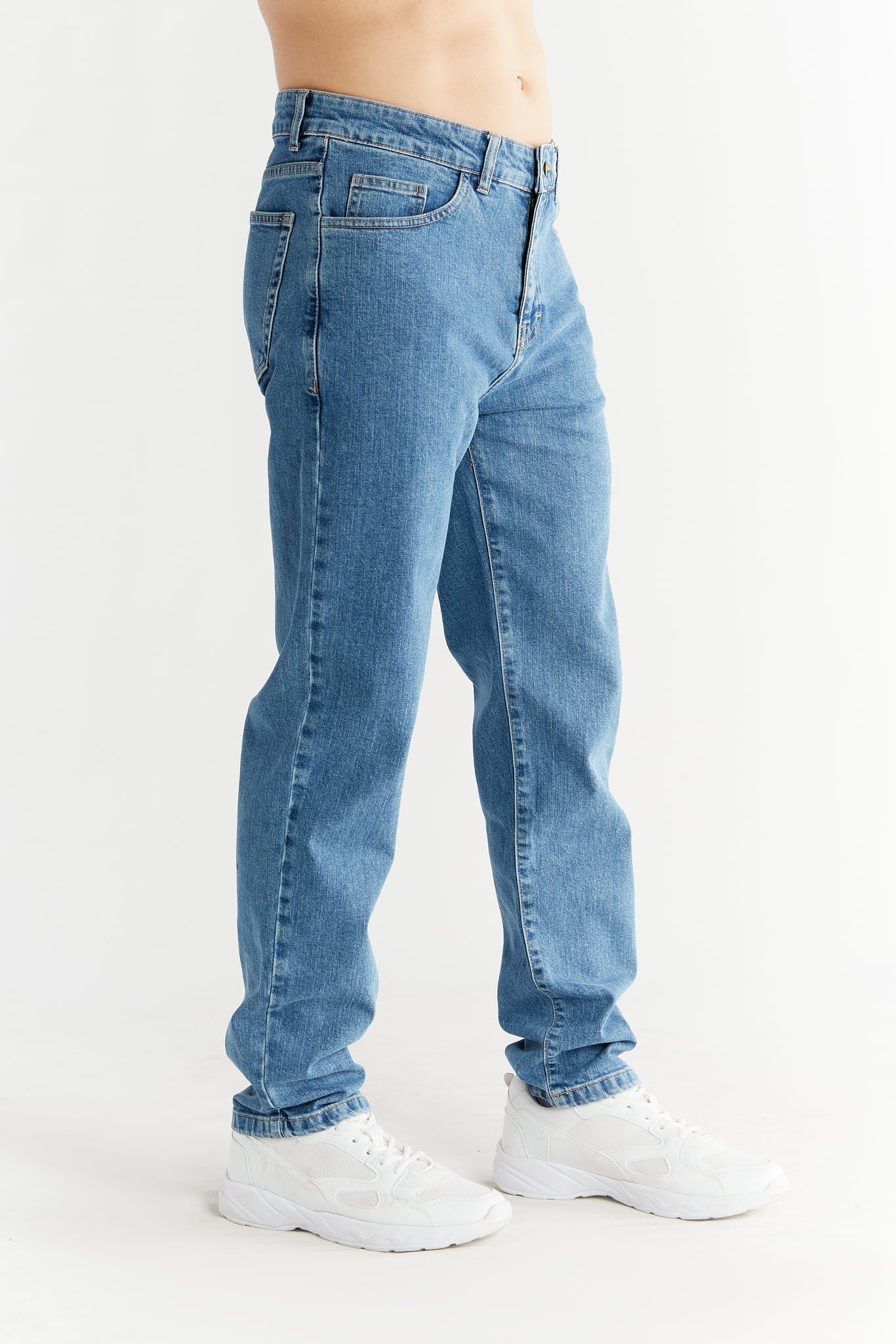 Evermind men vegan Jeans Straight Fit Day Sky Blue
