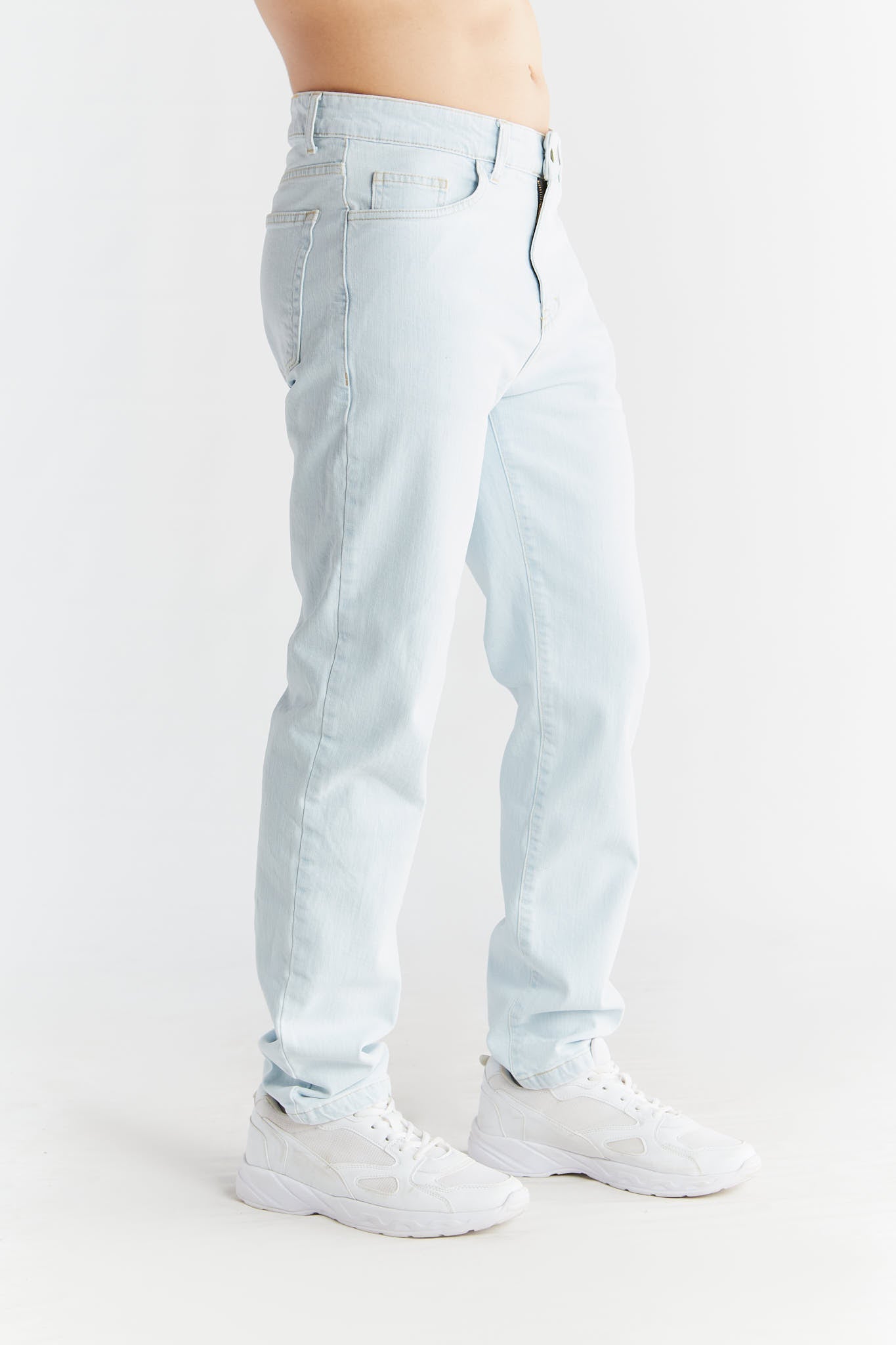 Evermind men vegan Jeans Straight Fit Ice Blue