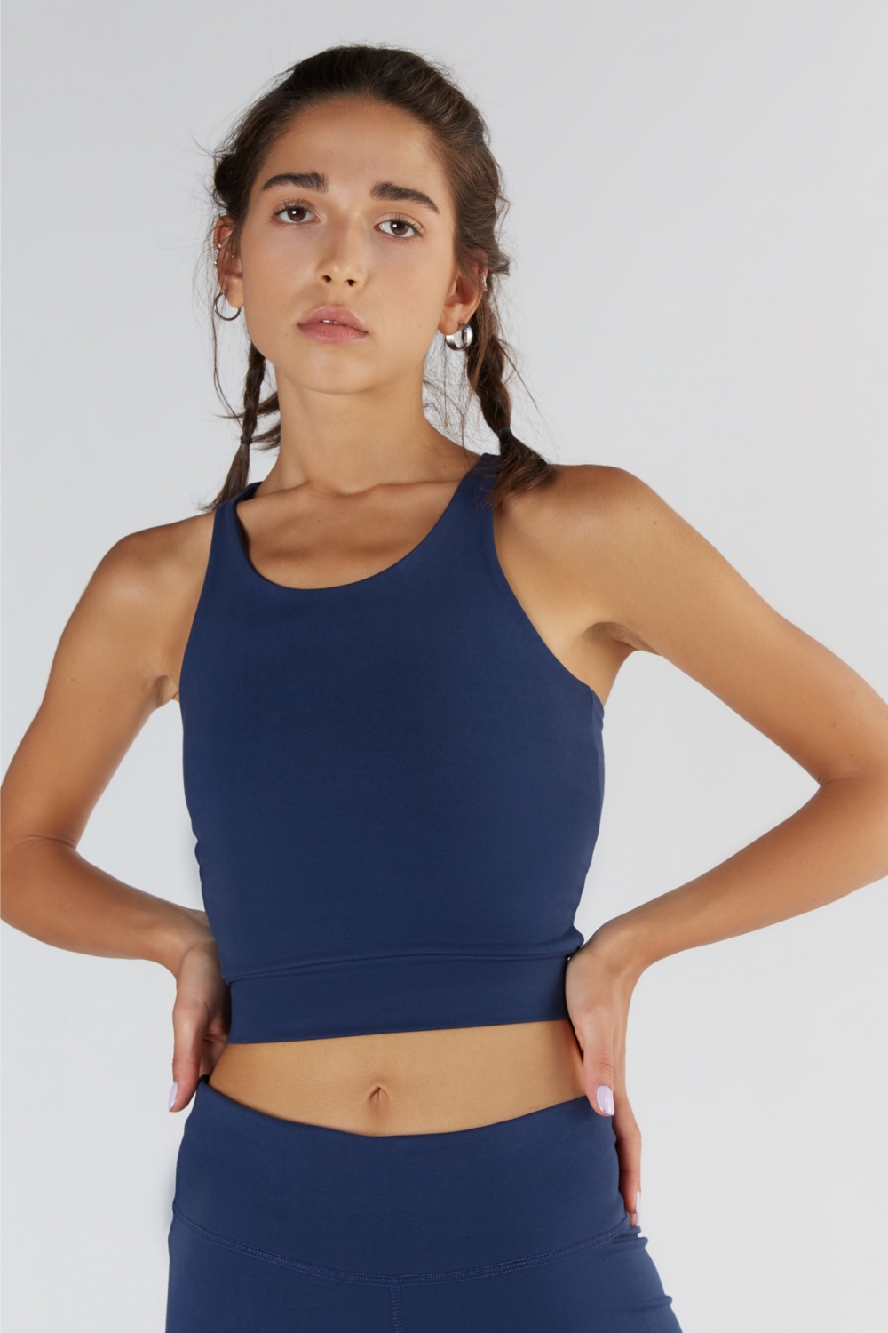 True North womens vegan Crop Top Navy