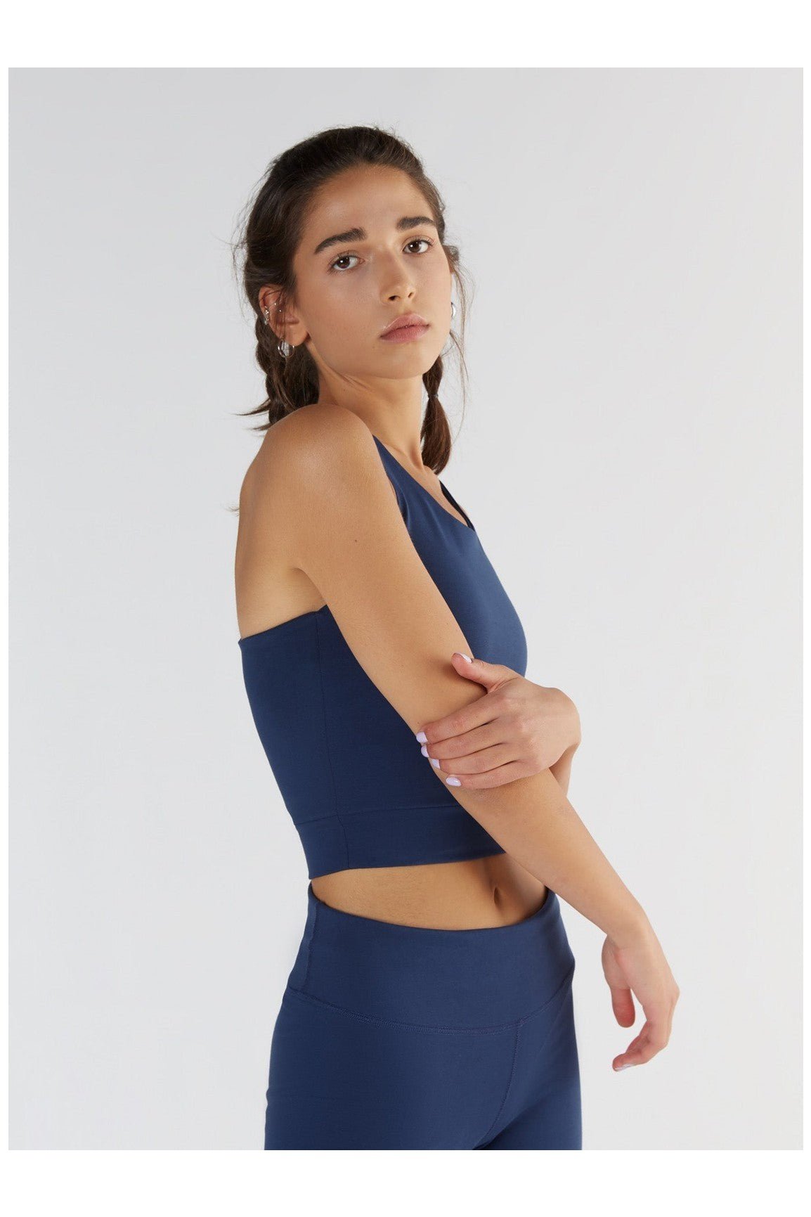 True North womens vegan Crop Top Navy