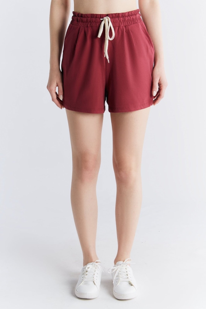 Leela Cotton womens vegan Pyjama Shorts Pink